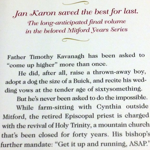 Light from Heaven, Jan Karon Mitford Years Series Finale - Picture 4 of 7